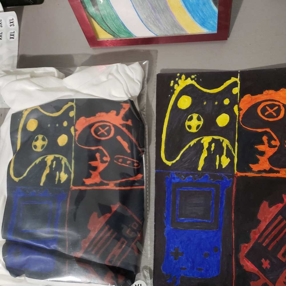 Game Controllers Theme Graphic Design T-Shirt